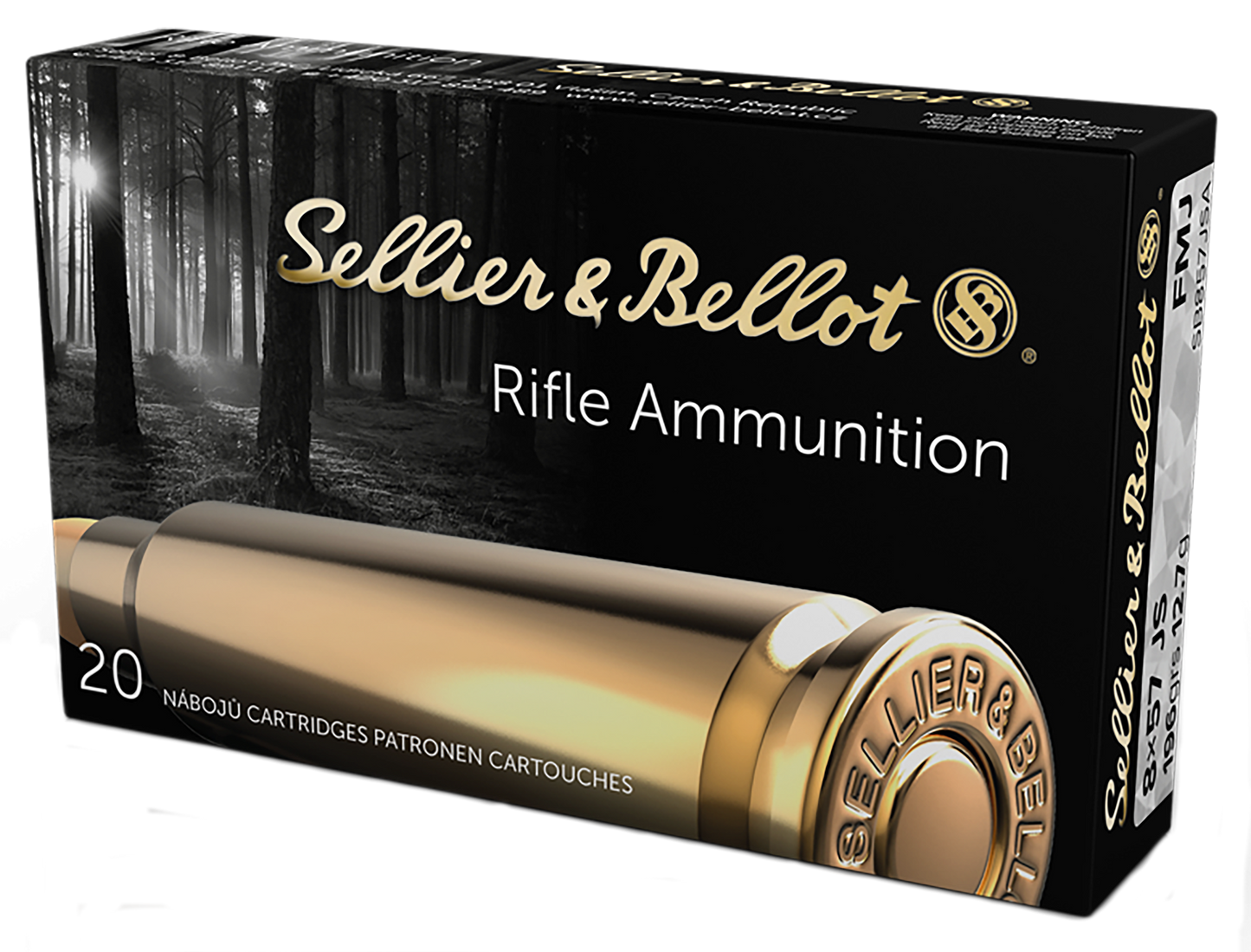 Sellier & Bellot Rifle, S&b Sb857jsa 8x57js 196 Fmj 20/20