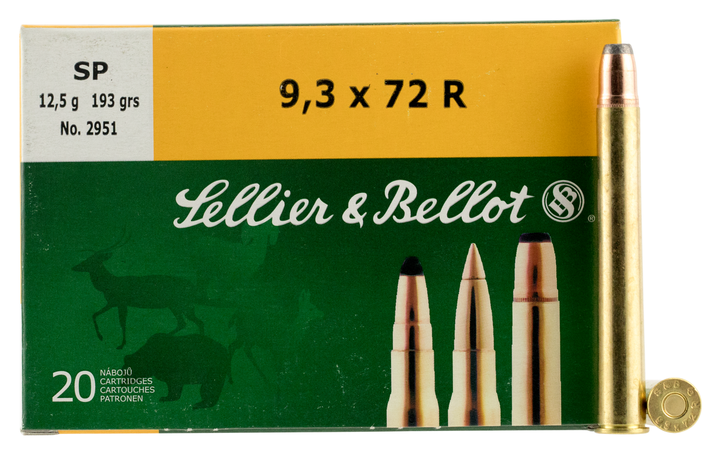 Sellier & Bellot Rifle, S&b Sb9372ra 9.3x72r 193 Sp 20/20