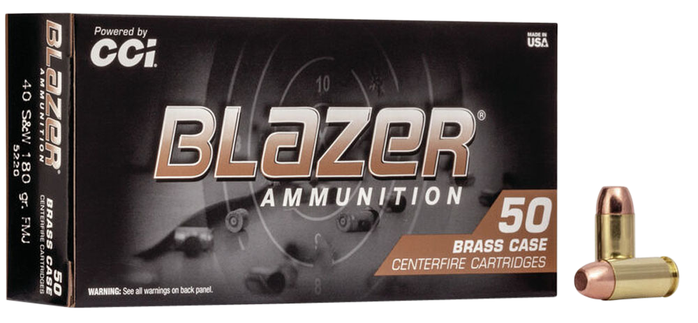 Cci Blazer, Cci 5220 Blazer Brass 40s 180 Fmj 50/20