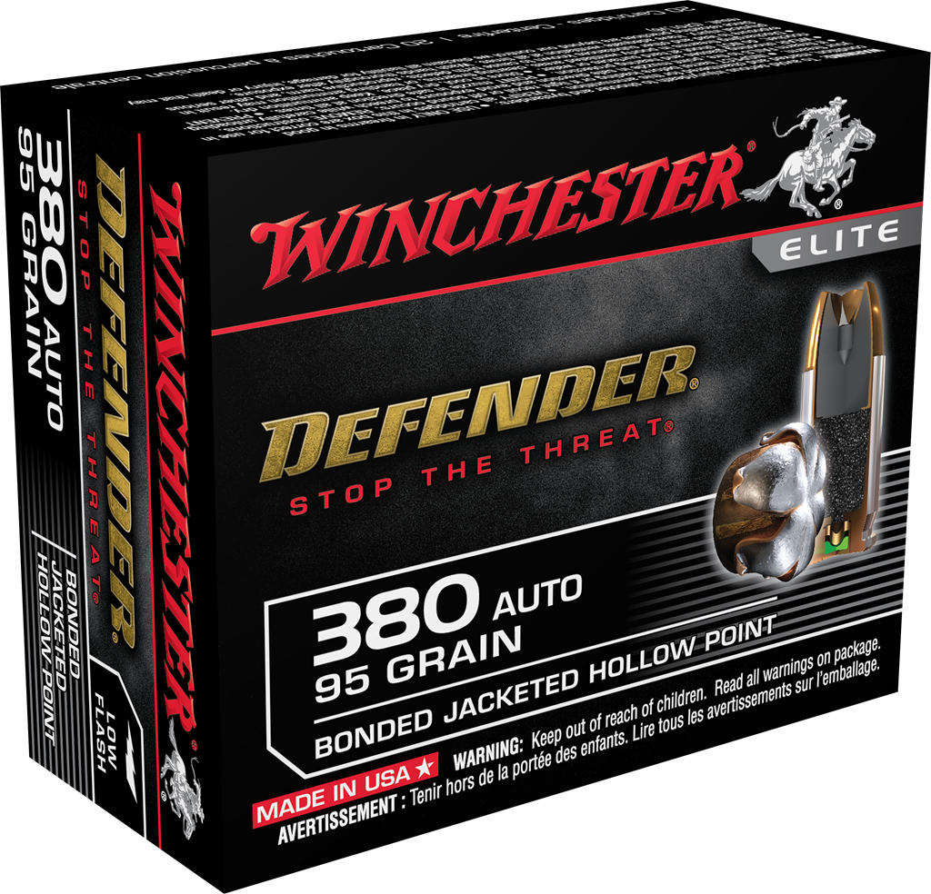 Winchester Ammo Pdx1 Defender, Win S380pdb 380 95 Pdx 20/10