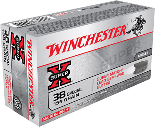Winchester Ammo Super X, Win X38wcpsv 38sp 158 Swcld 50/10
