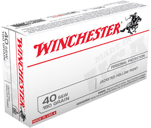 Winchester Ammo Usa, Win Usa40jhp 40s 180 Jhp 50/10