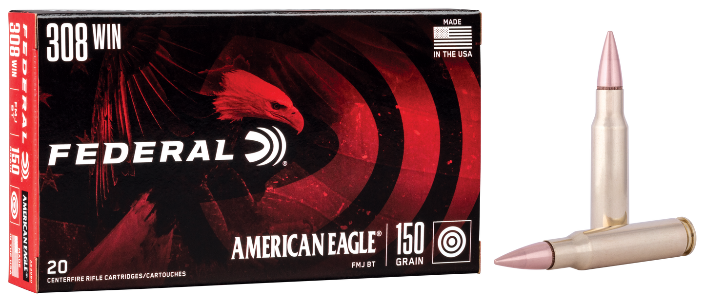 Federal American Eagle, Fed Ae308d 308 Win 150 Mcbt 20-25