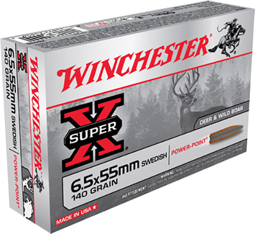 Winchester Ammo Super X, Win X6555 6.5x55sw 140sp 20/10