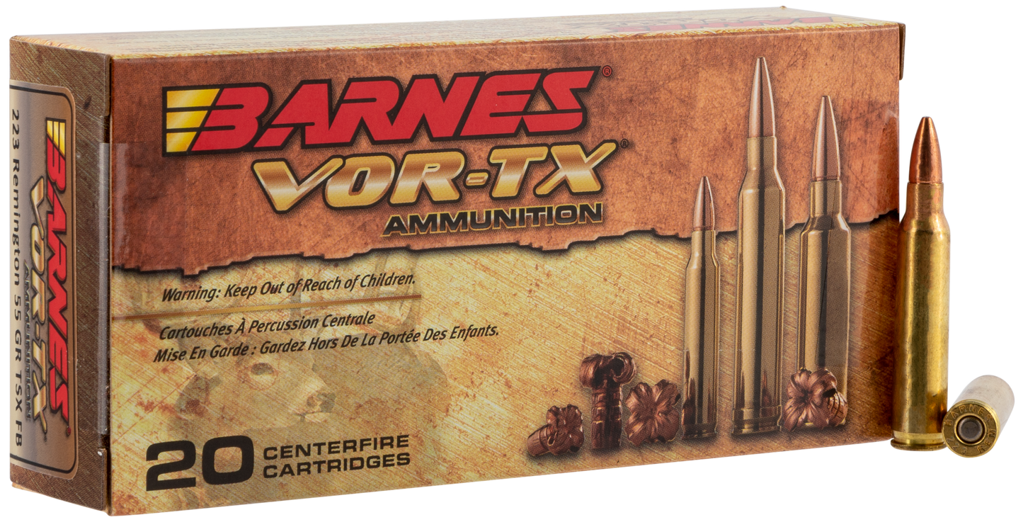 Barnes Bullets Vor-tx, Brns 21520 Bb223r2 223 55 Tsx 20/10