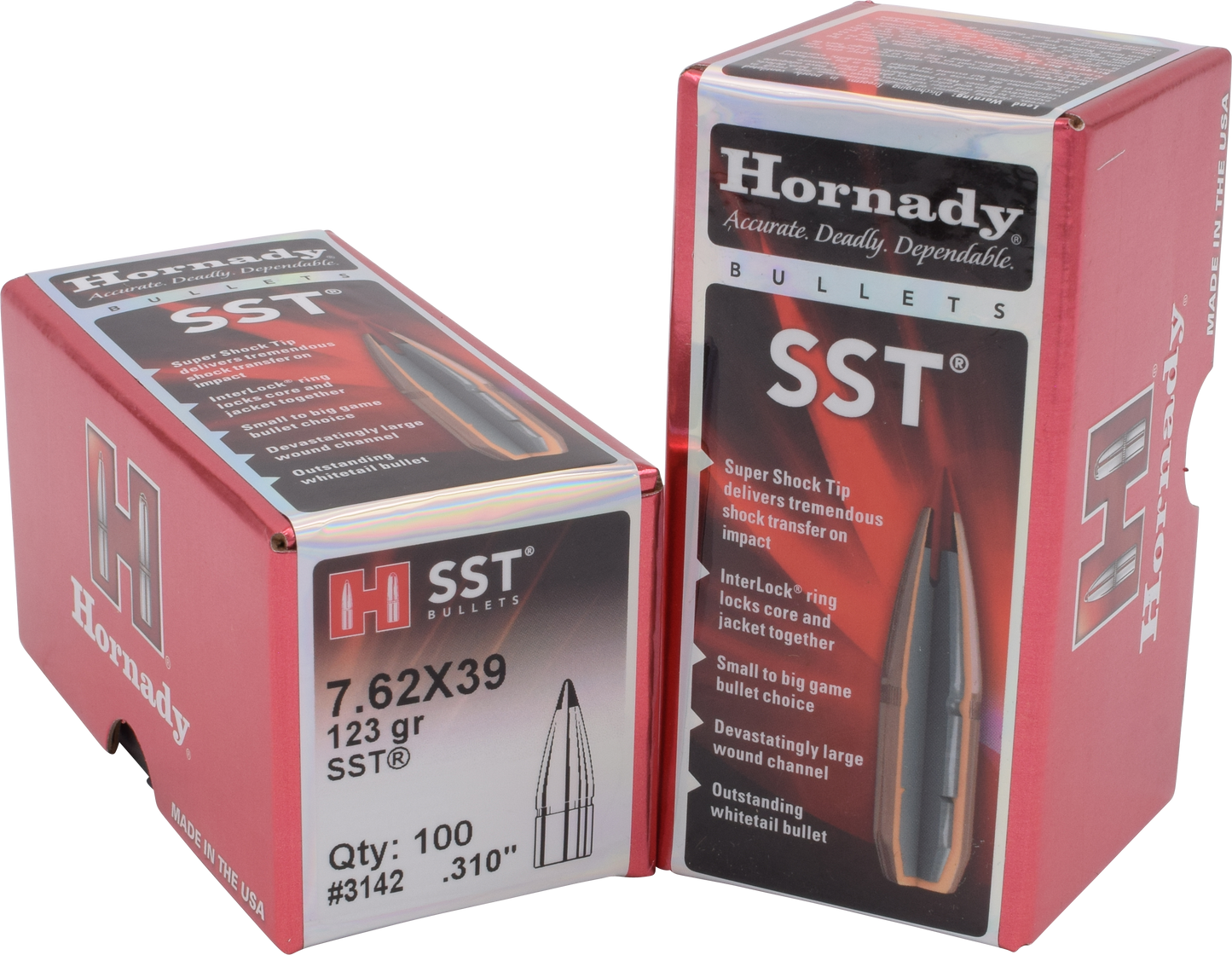 Hornady Sst, Horn 3142 Bull .310 123 Sst 100/25