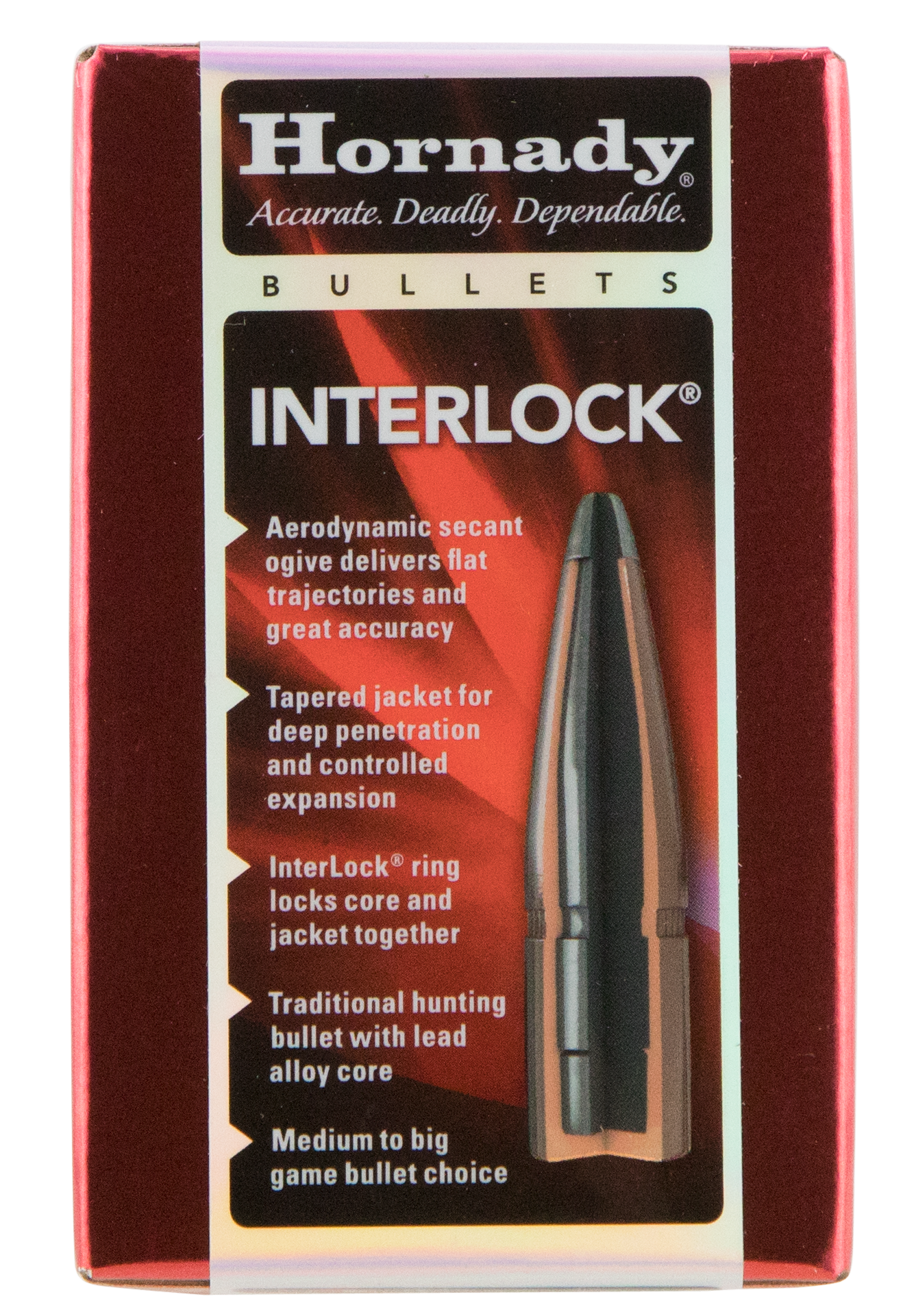 Hornady Interlock, Horn 4503 Bull .458 350 Fp Interlock 50/15