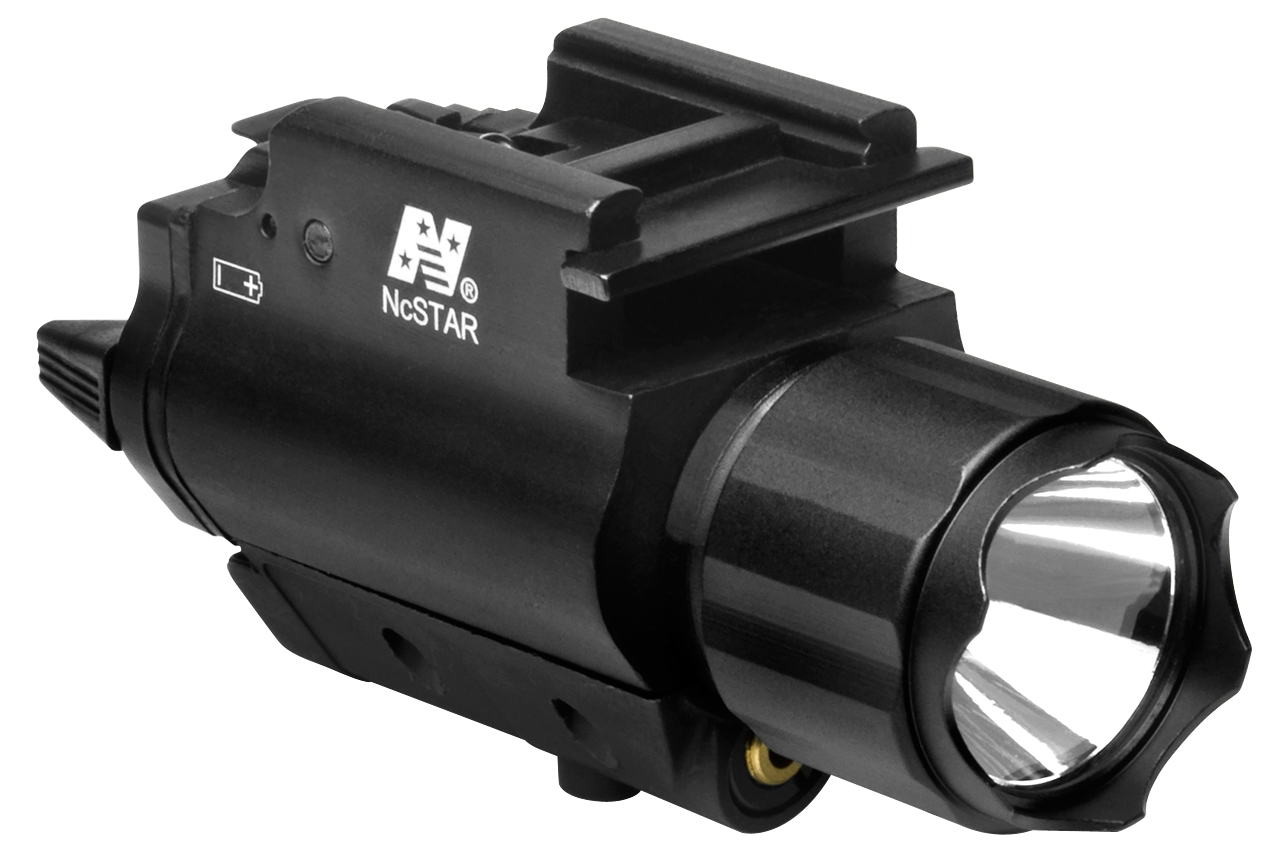 Ncstar Flashlight/laser, Nc Aqpfls        Red Las W/120 Lum Light
