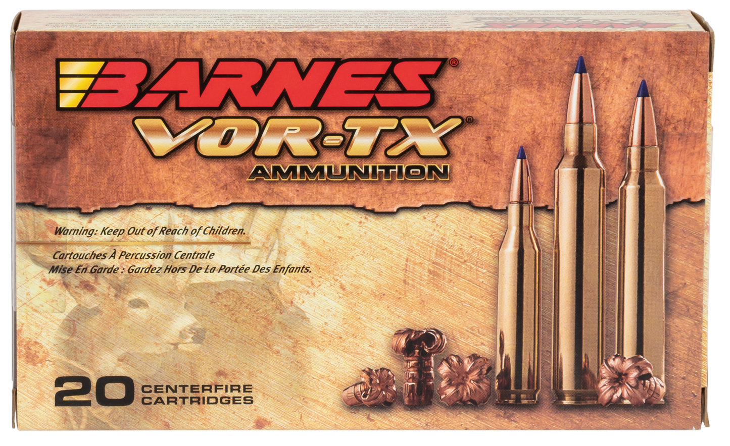 Barnes Bullets Vor-tx, Brns 21569 Bb300wm1 300win 150 Ttsx Bt 20/10