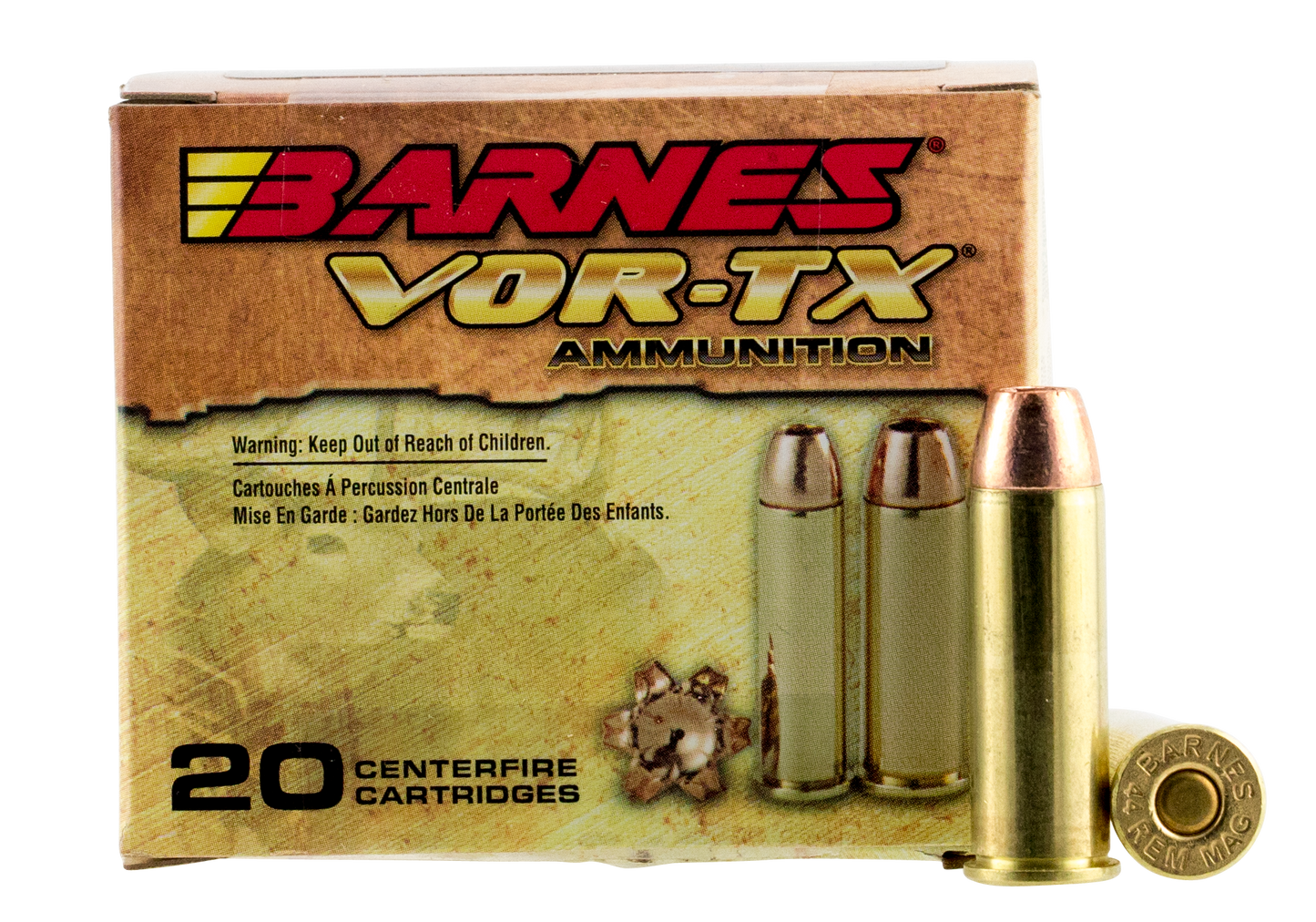 Barnes Bullets Vor-tx, Brns 21545 Bb44mag4 44mag 225 Xpb 20-10