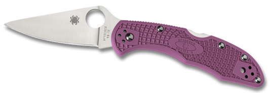 Spyderco Delica 4, Spy C11fppr    Delica Flt Grnd Purple Pln