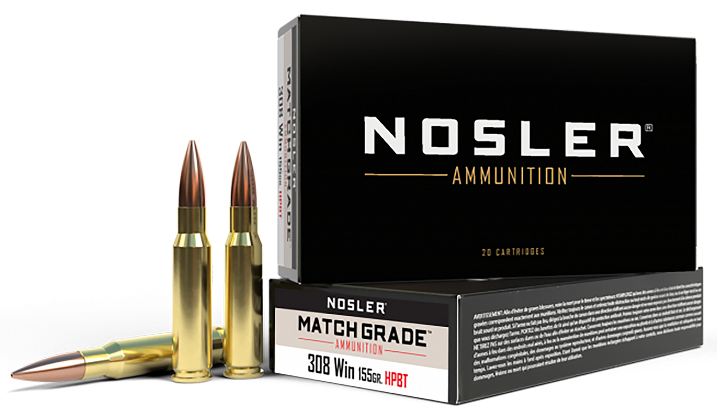Nosler Match Grade, Nos 60052 Cc 308 Match 155 Hp 20/10