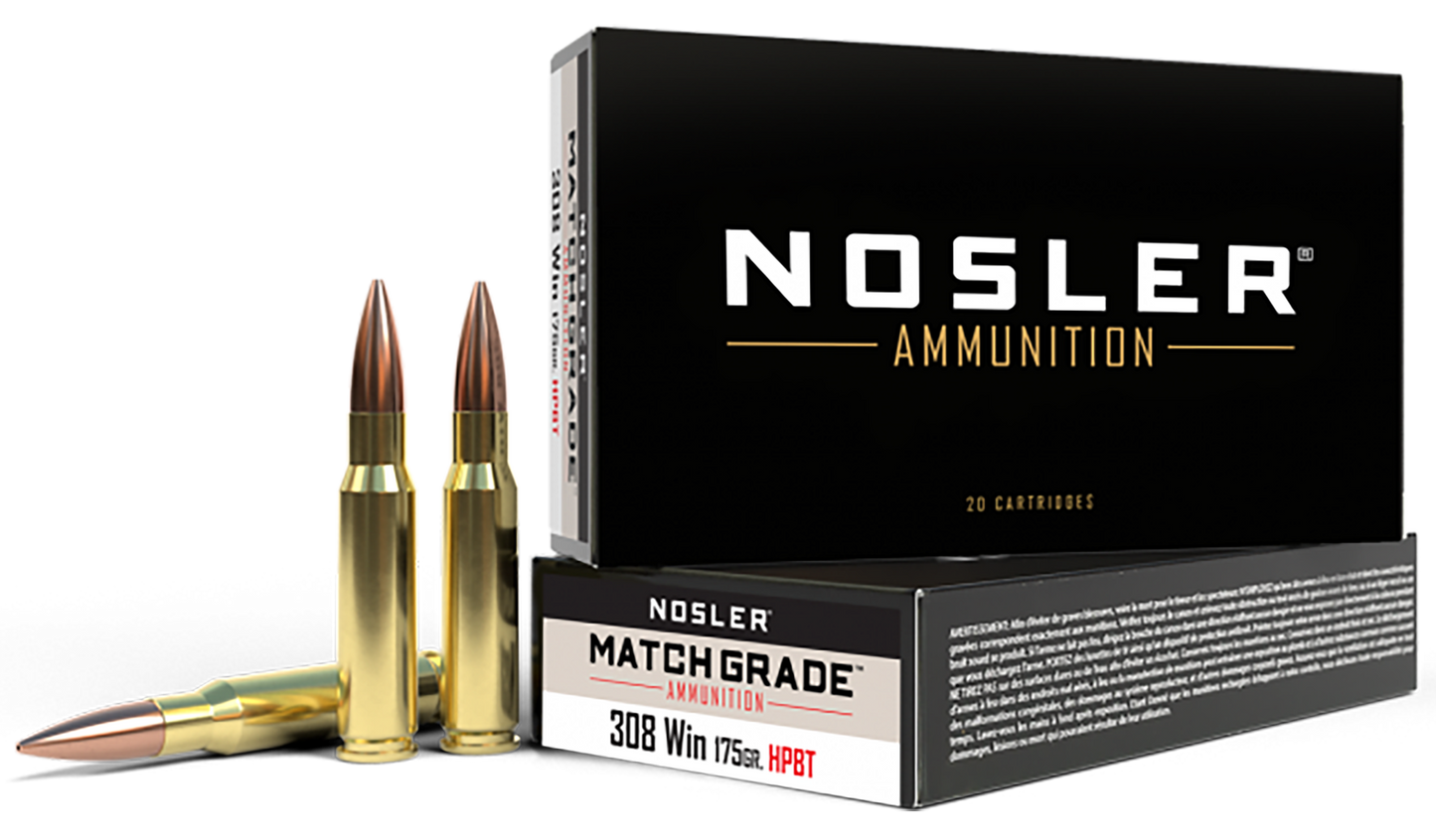Nosler Match Grade, Nos 60072 Cc 308 Match 175 Hp 20/10
