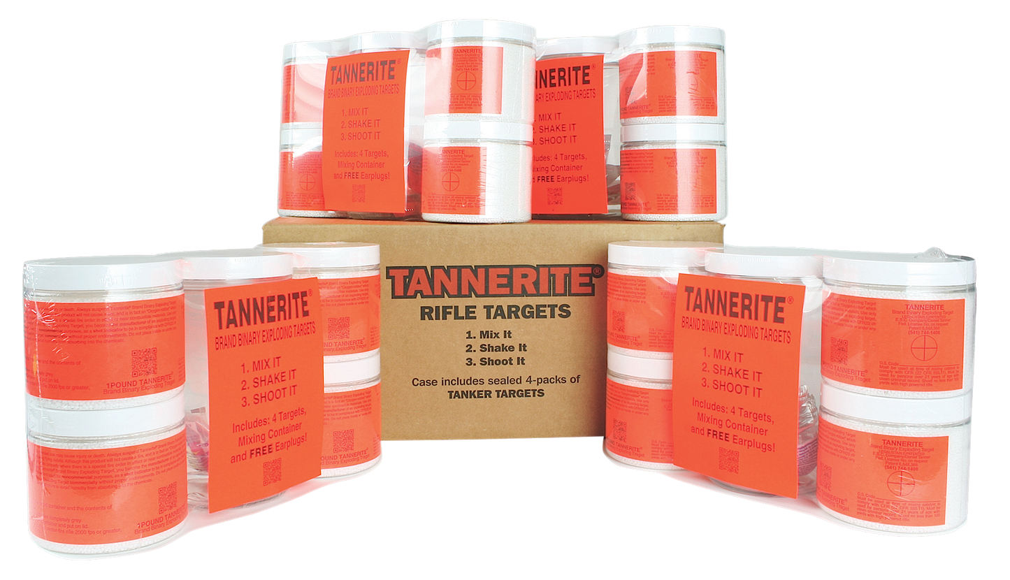 Tannerite 1 Pound Target, Tan 1 Br 1lb 16 Targets 4 Cs