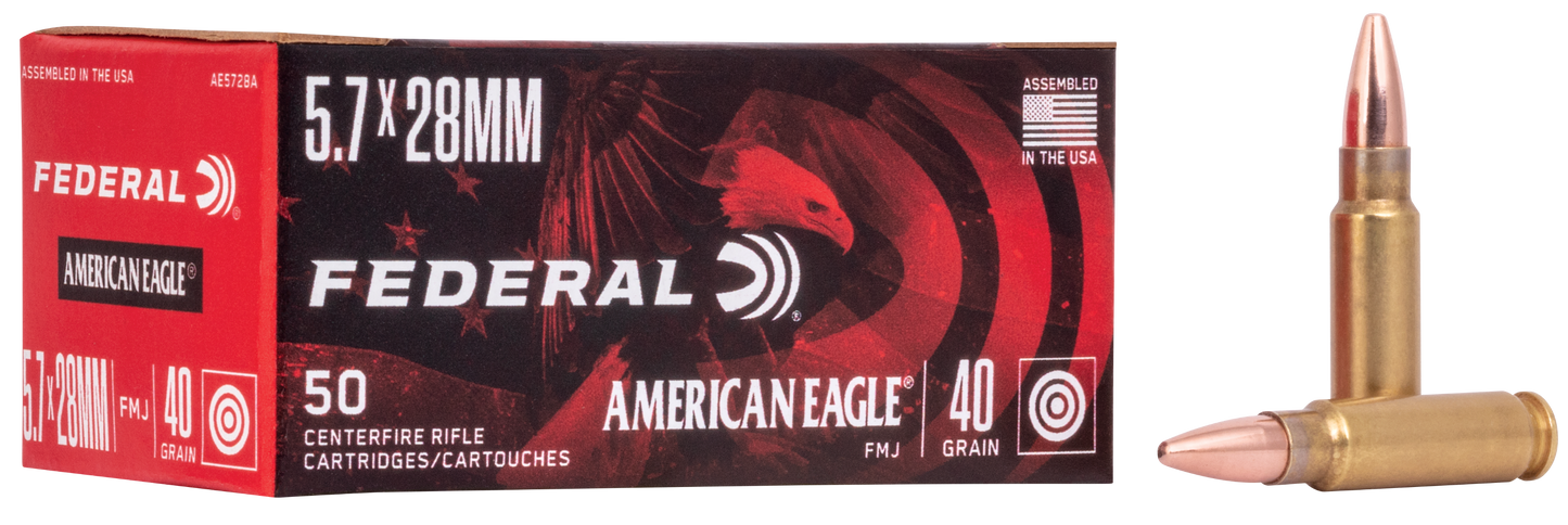 Federal American Eagle, Fed Ae5728a 5.7x28 40 Fmj 50/10