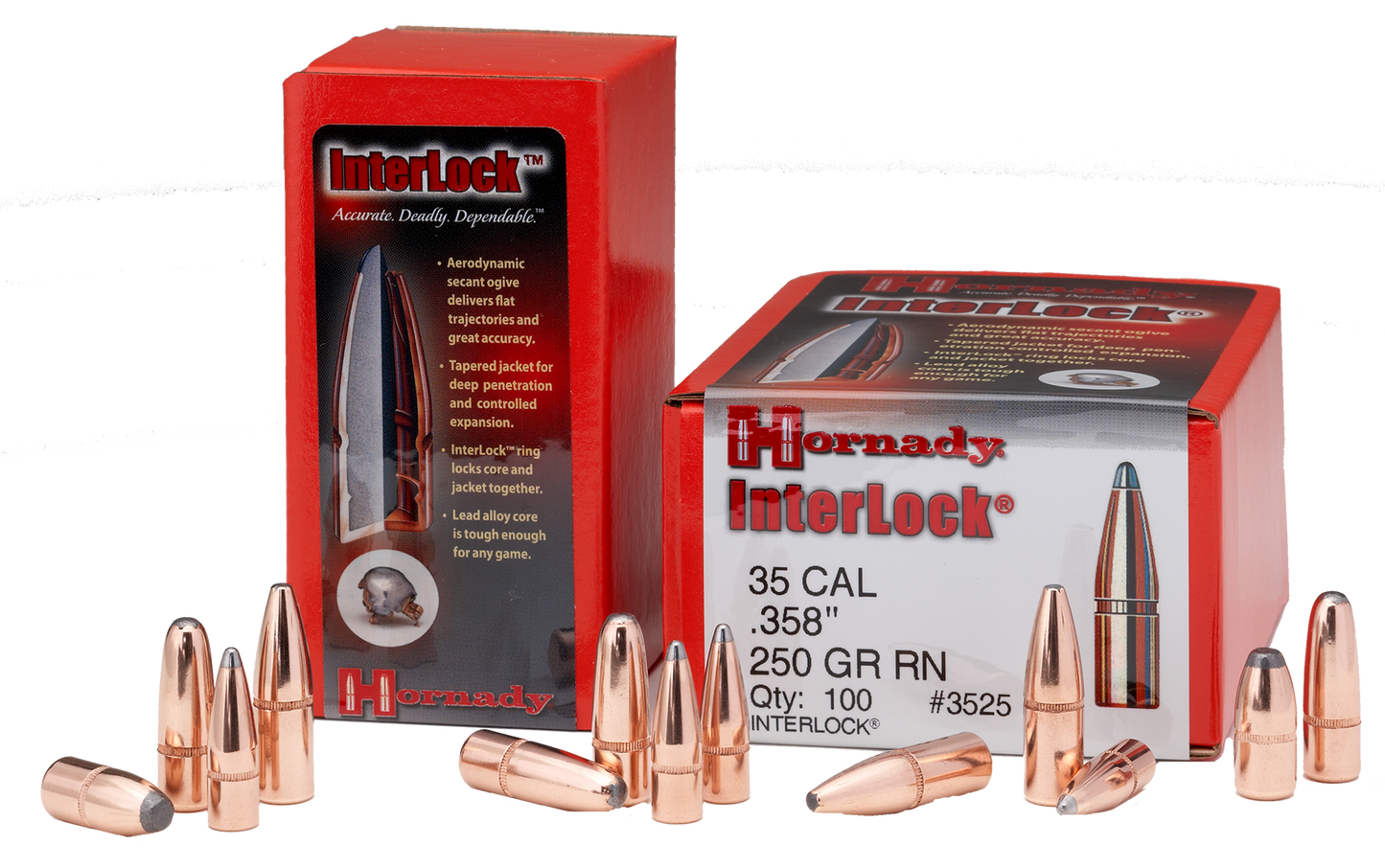 Hornady Interlock, Horn 3510 Bull .358 200 Sp 100/15