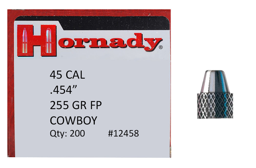 Hornady Frontier, Horn 12458 Bull .454 255 Fp Cwby 200/8