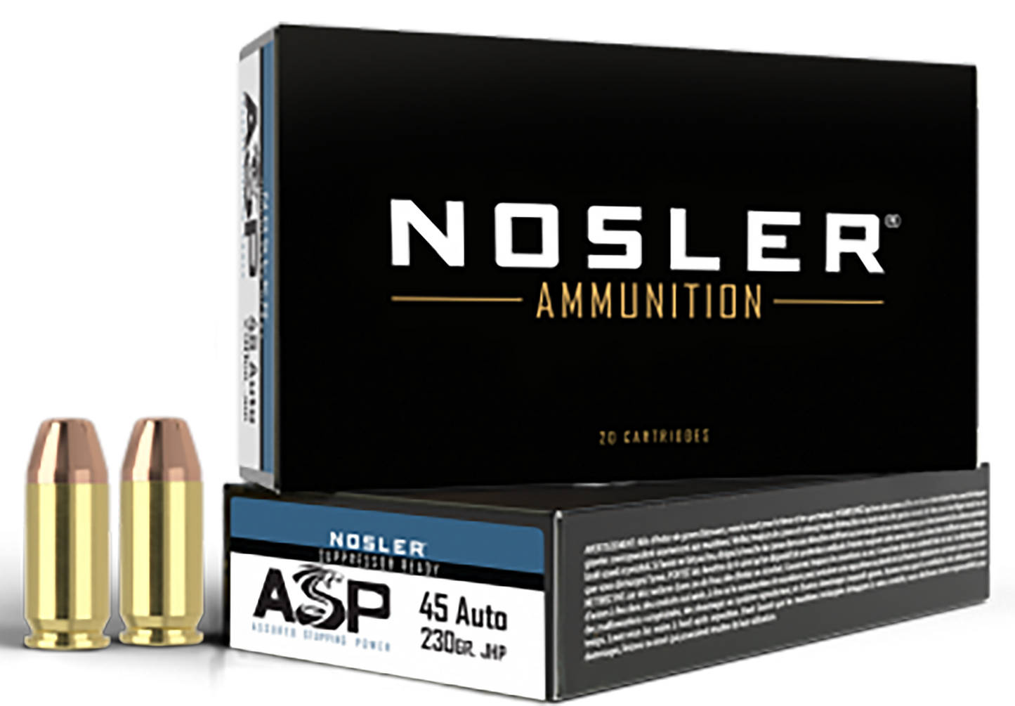 Nosler Assured Stopping Power, Nos 51284 Match Hg 45acp 230 Jhp 50/10