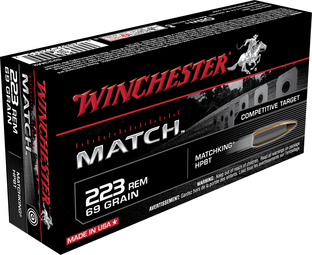 Winchester Ammo Match, Win S223m2 223 69 Match 20/10