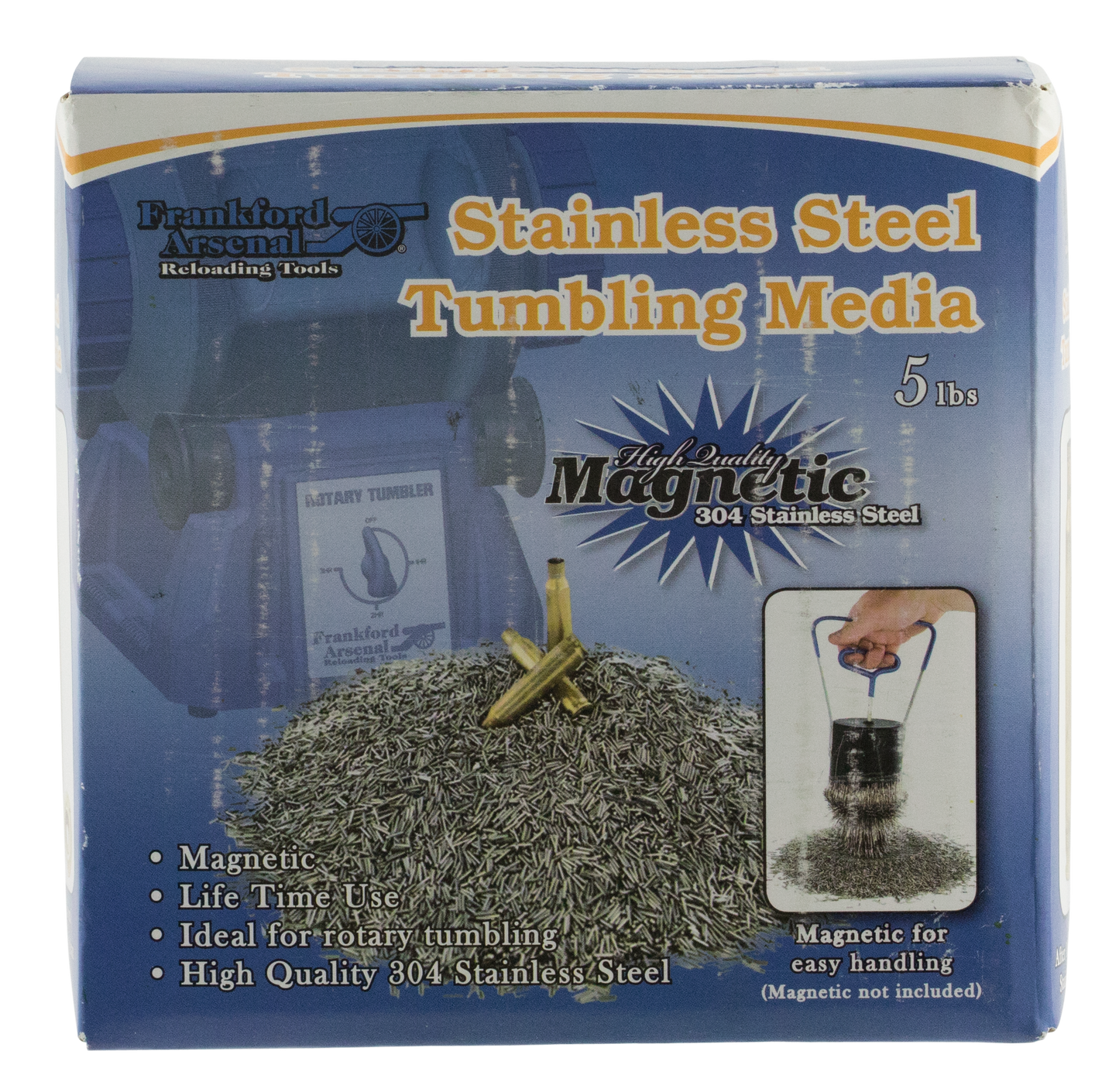 Frankford Arsenal Tumbling Media, Frank 909191 Stainless Stl Media 5lb