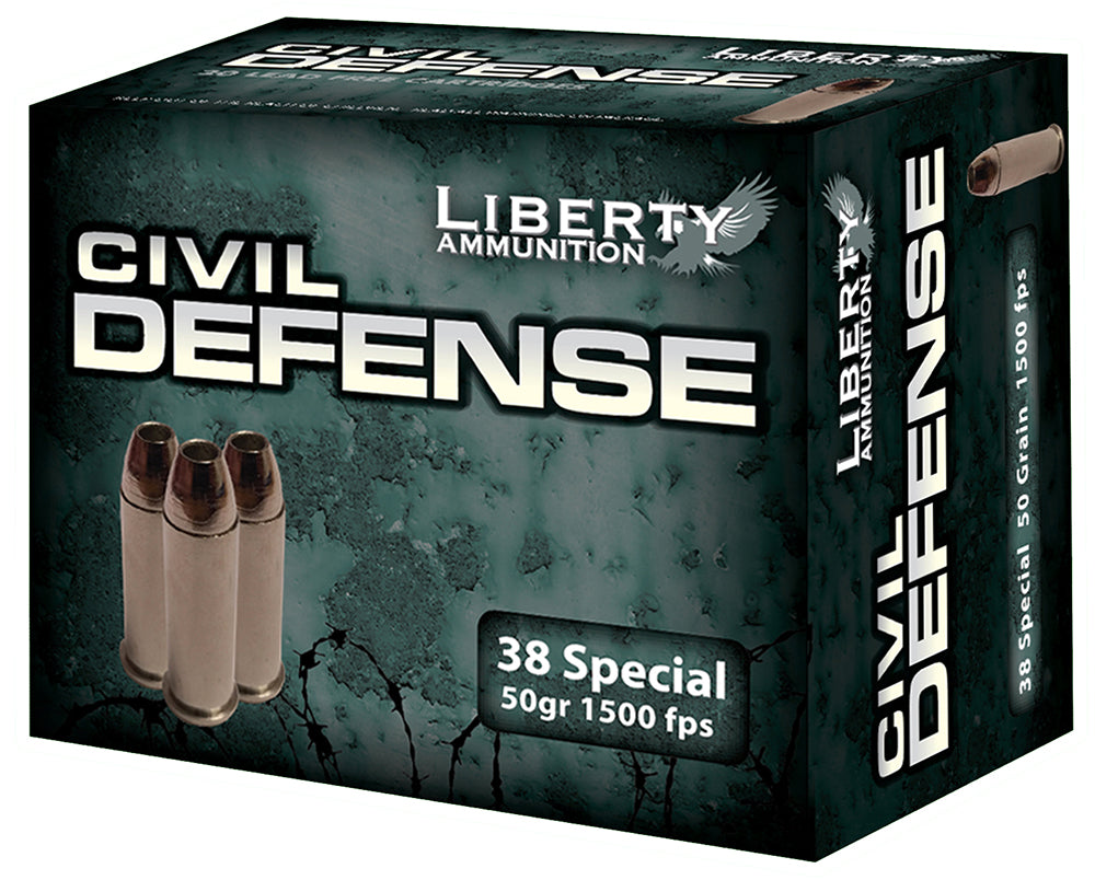 Liberty Ammunition Civil Defense, Liberty La-cd-38-025 38sp 50gr 20/50