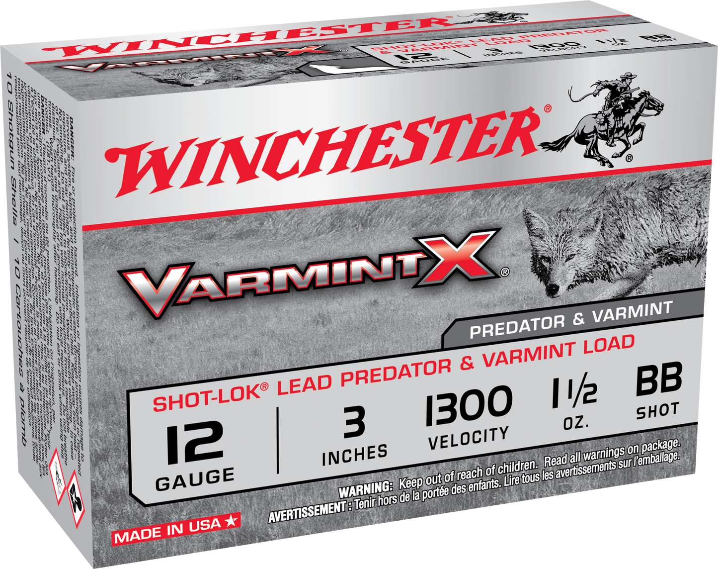 Winchester Ammo Varmint X, Win X123vbb Bbbk 3mag Var Buck 10/10