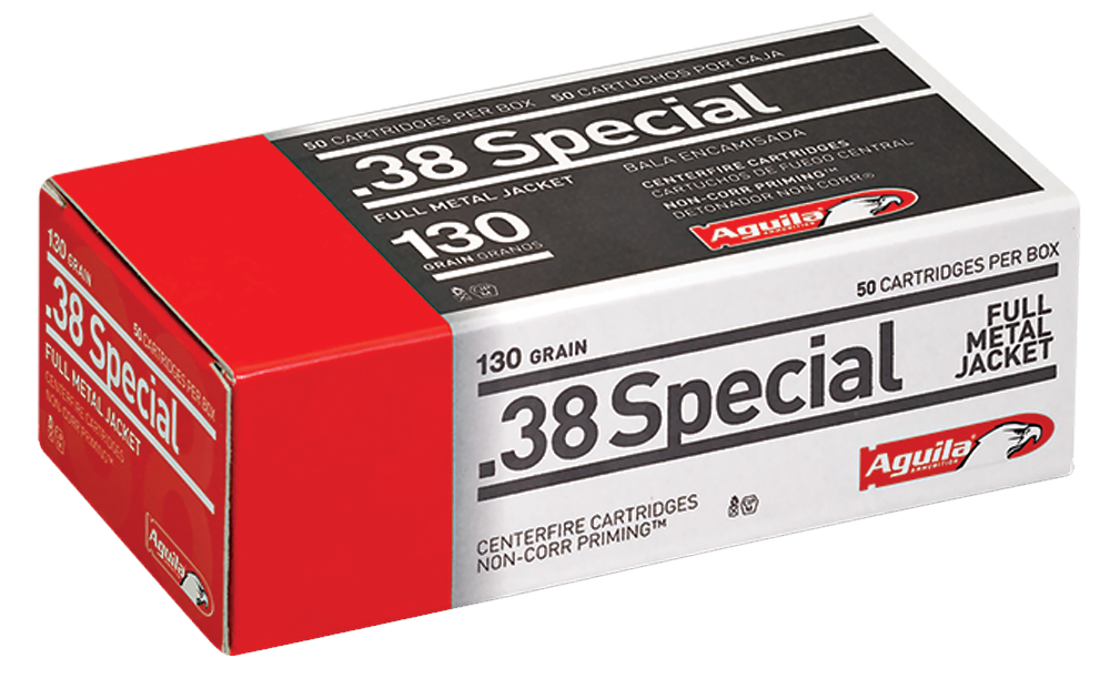 Aguila Target & Range, Aguila 1e382521 38sp 130 Fmj 50-20