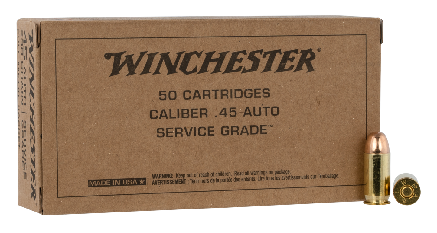 Winchester Ammo Usa, Win Sg45w 45 230 Fmj Srvgrd 50/10