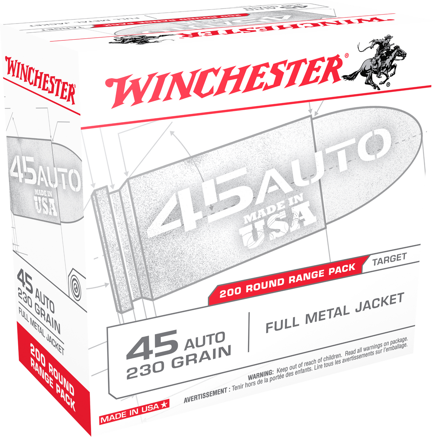 Winchester Ammo Usa, Win Usa45w 45 230 Fmj 200/03