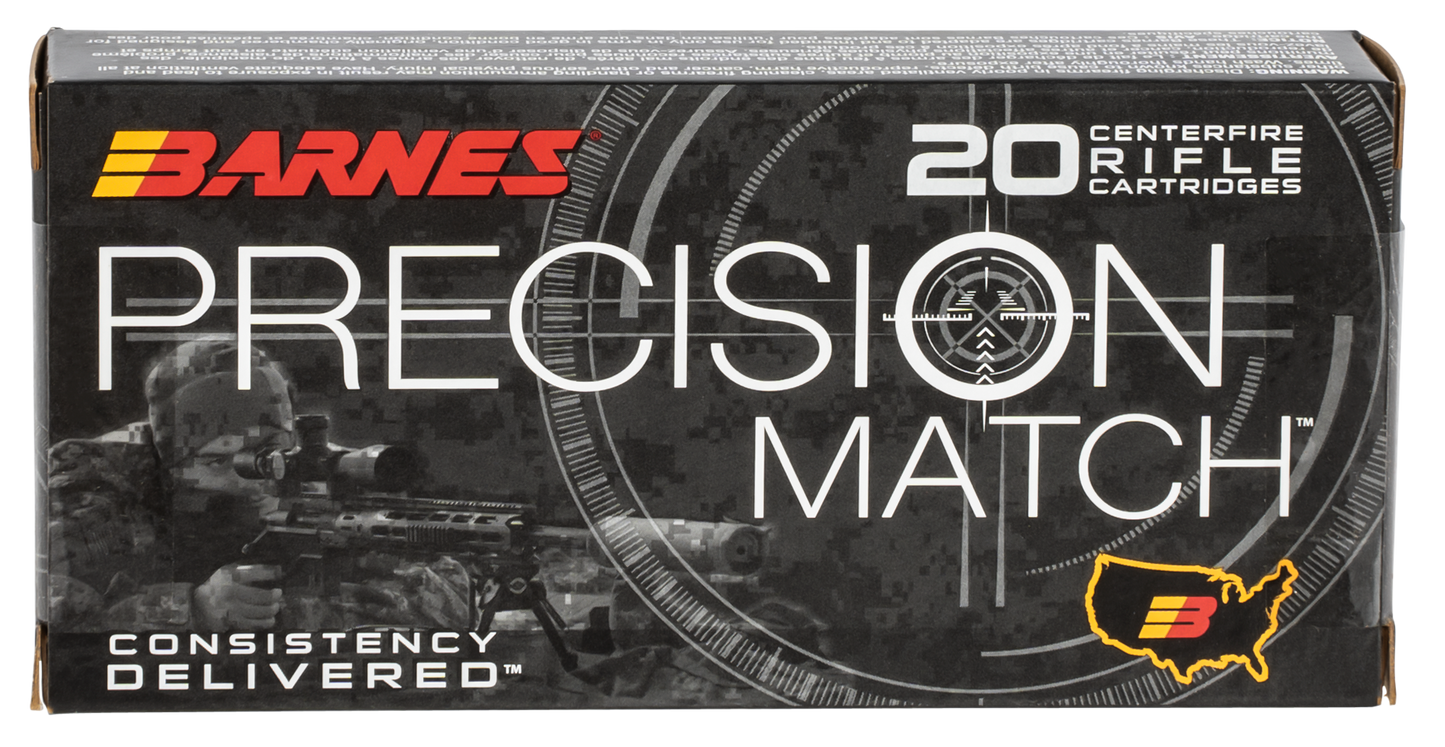 Barnes Bullets Precision Match, Brns 30848 Bb556m2 5.56 85 Omt Bt 20-10