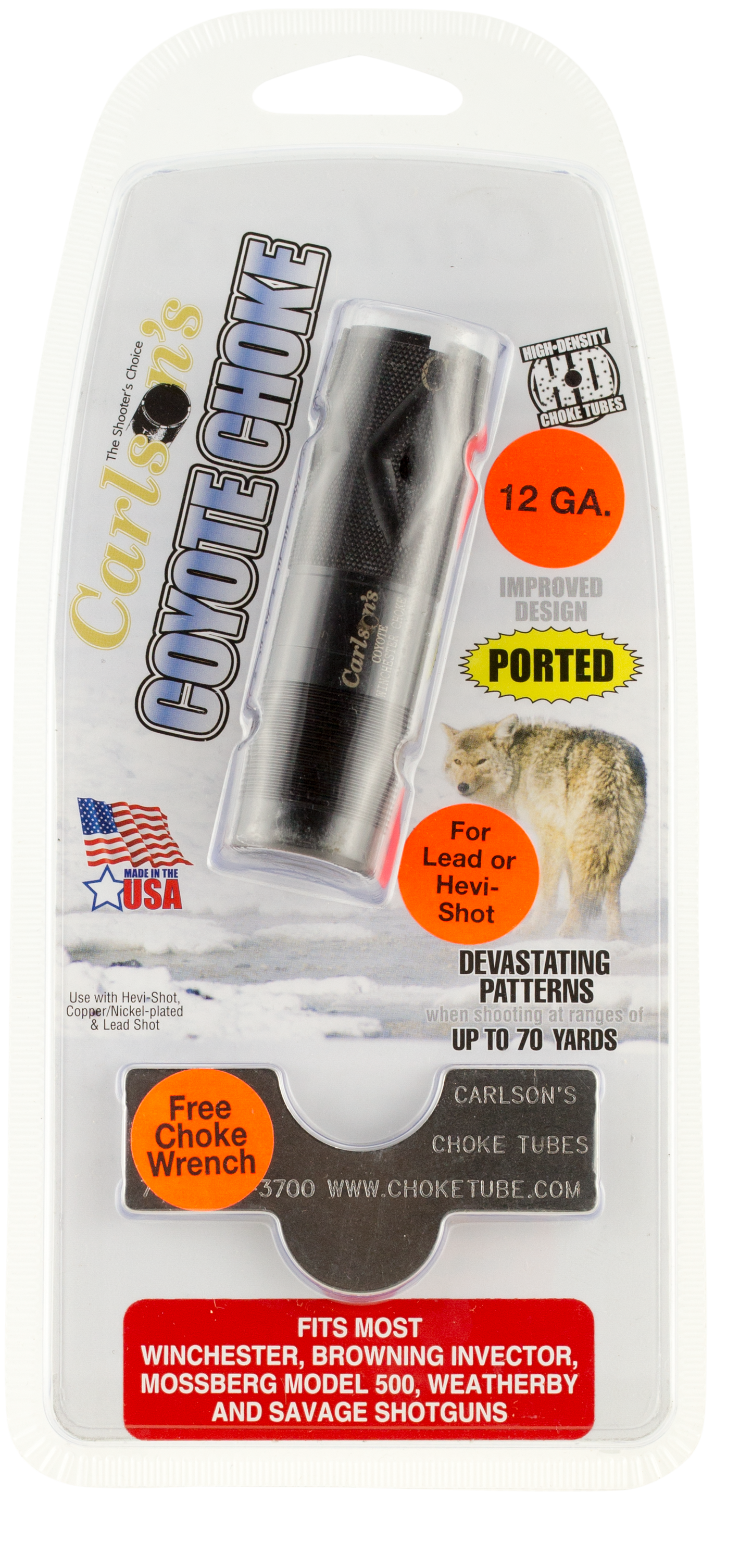Carlsons Coyote, Carl 30040 Ported Coyote Win/brn Inv 12ga