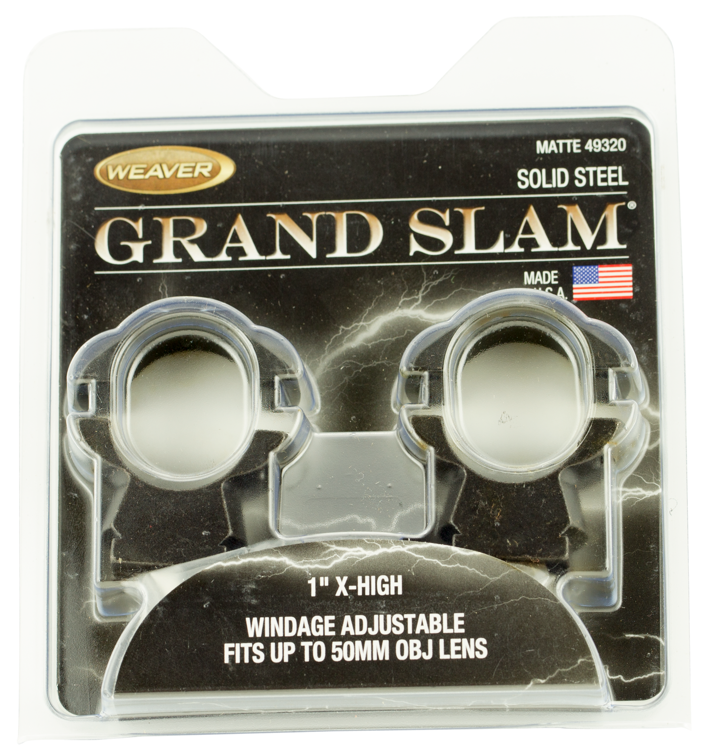 Weaver Mounts Grand Slam, Weav 49320 Grandslam Wa Rngs 1in Xh Mt