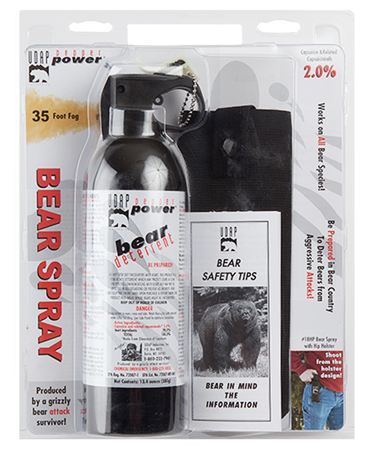 Udap Magnum Bear Spray, Udap 18hp Sup Mag Bear 380g Hip Hlst