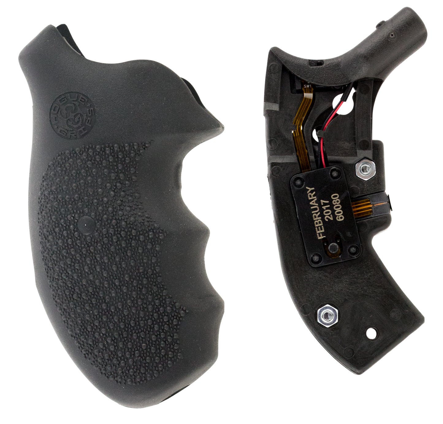 Hogue Overmolded, Hog 60080 Laser Grips Fg Sw J Rb Blk