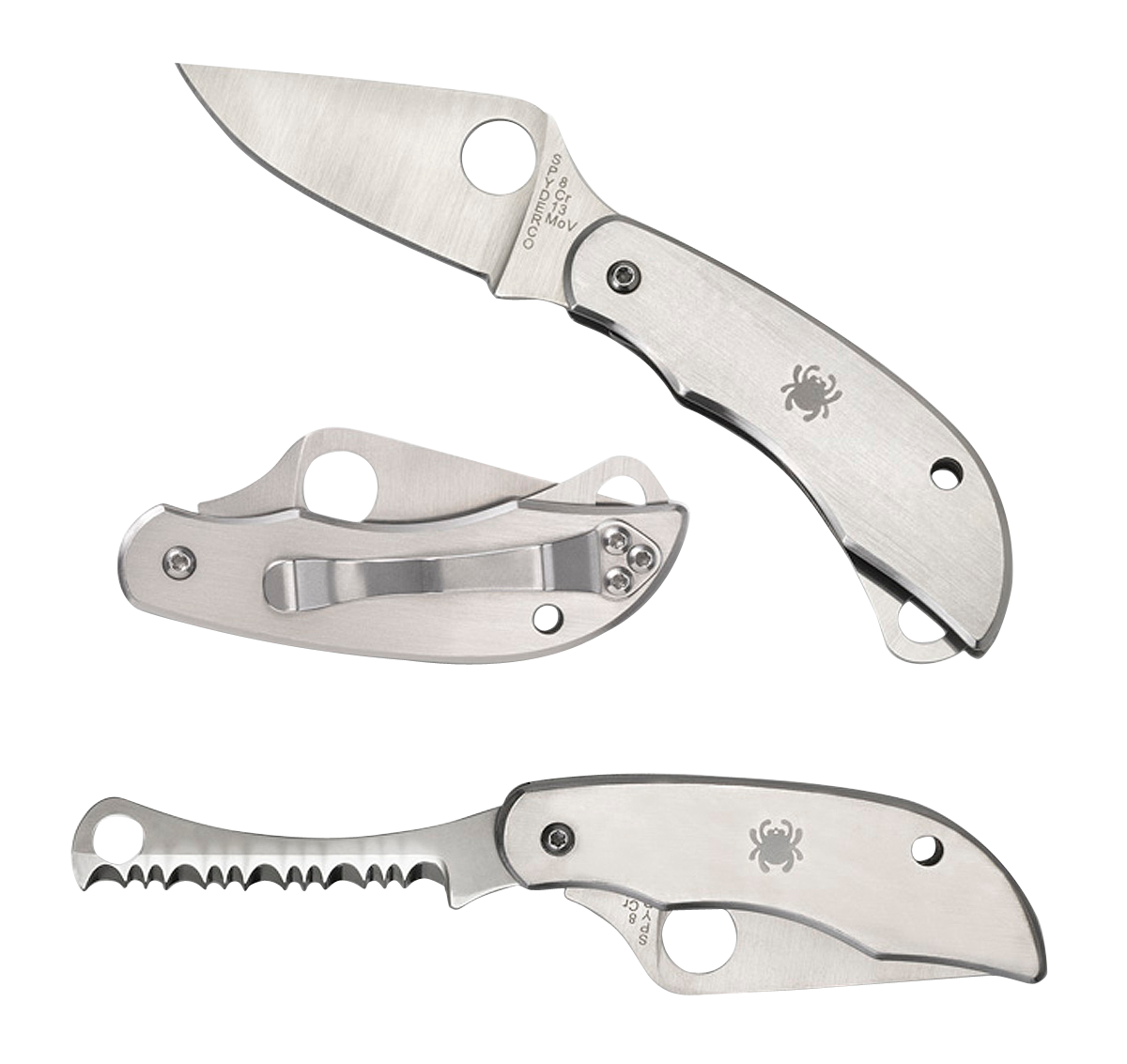 Spyderco Clipitool, Spy C176p&s Clipitool Serrated P&s
