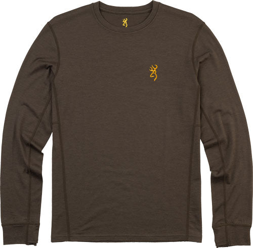Browning Merino Wool Ls Crew - Shirt Major Brown X-large