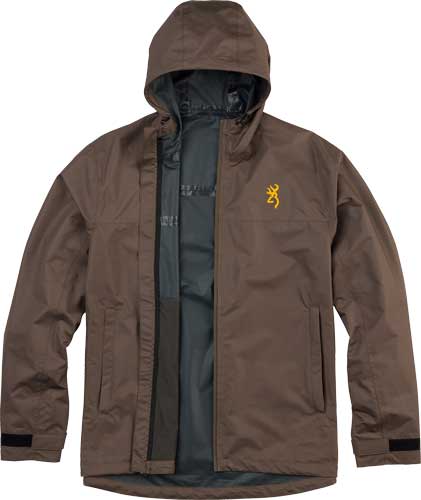 Bg Kanawha Rain Jacket Large - Major Brown W/hood Waterproof