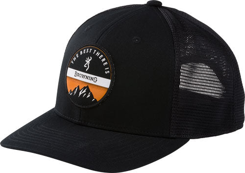 Browning Cap Highlnd Mesh Snap - Back Mnt Circle Patch Blk Osfm