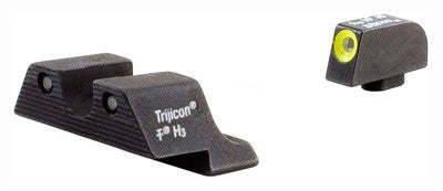 Trijicon Night Sight Set Hd - Yellow Outline For Glock 42/43