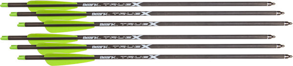 Bear-x Truex Crossbow Bolts - 20" Carbon 6pk