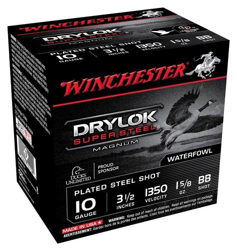 Winchester Drylok 10ga 1350fp - 3.5" 1-5/8oz Bb 25rd 10bx/cs