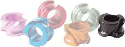 Hot Shot Archery Blk Accu-peep - 3/16" Medium W/angular Grooves