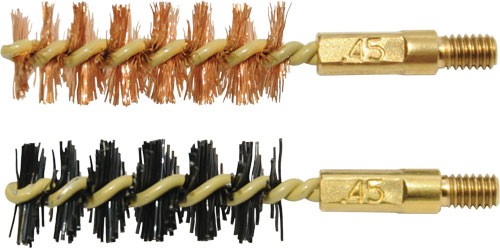 Otis Bore Brush .45 Cal 2-pk - 1-nylon 1-bronze 8-32 Thread
