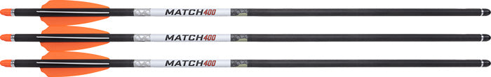 Wicked Ridge Xbow Arrow Match - 400 Carbon 20" Alpha Hp 3pk