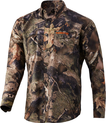 Nomad Stretch Lite Ls Button - Down Mossy Oak Migrate Xx-lrg!