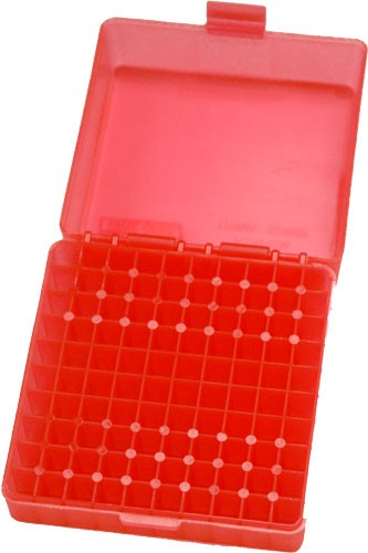 Mtm 100 Round .17hmr/.22mag - Ammo Box See Through Clear Red