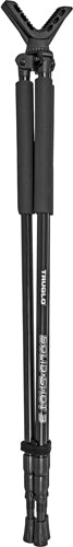 Truglo Solid Shot Tri-pod - 22"-68" Black W/neoprene Hndle