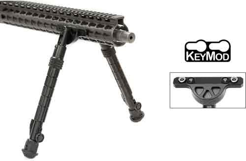 Utg Bipod Recon Flex Keymod - Matte Blk Center H 8.0"-11.8"