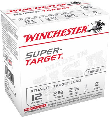Winchester Super Target 12ga - 1180fps #8 250rd Case Lot