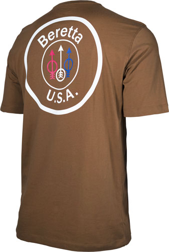 Beretta T-shirt Usa Logo - 2x-large Tobacco Brown